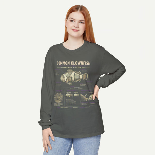 Common Clownfish Anatomy Long Sleeve Tee