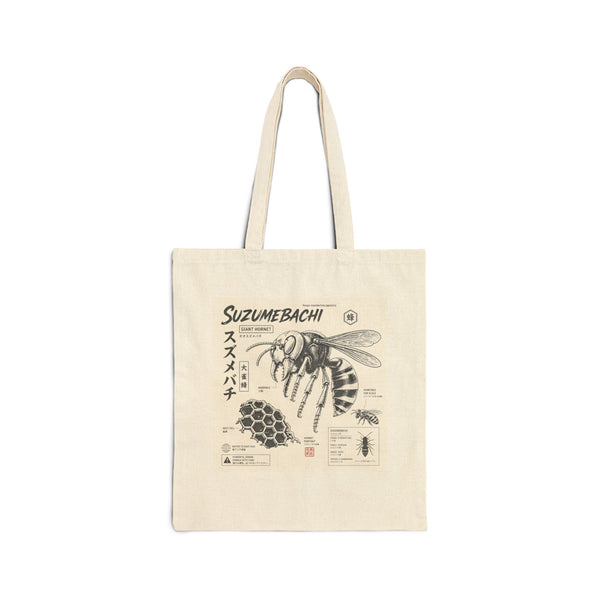 Suzumebachi Hornet Anatomy Cotton Tote Bag