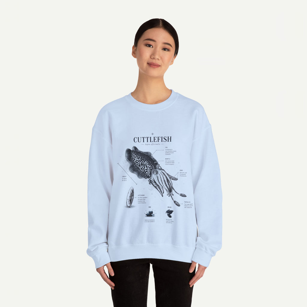 Cuttlefish Anatomy Crewneck Sweatshirt