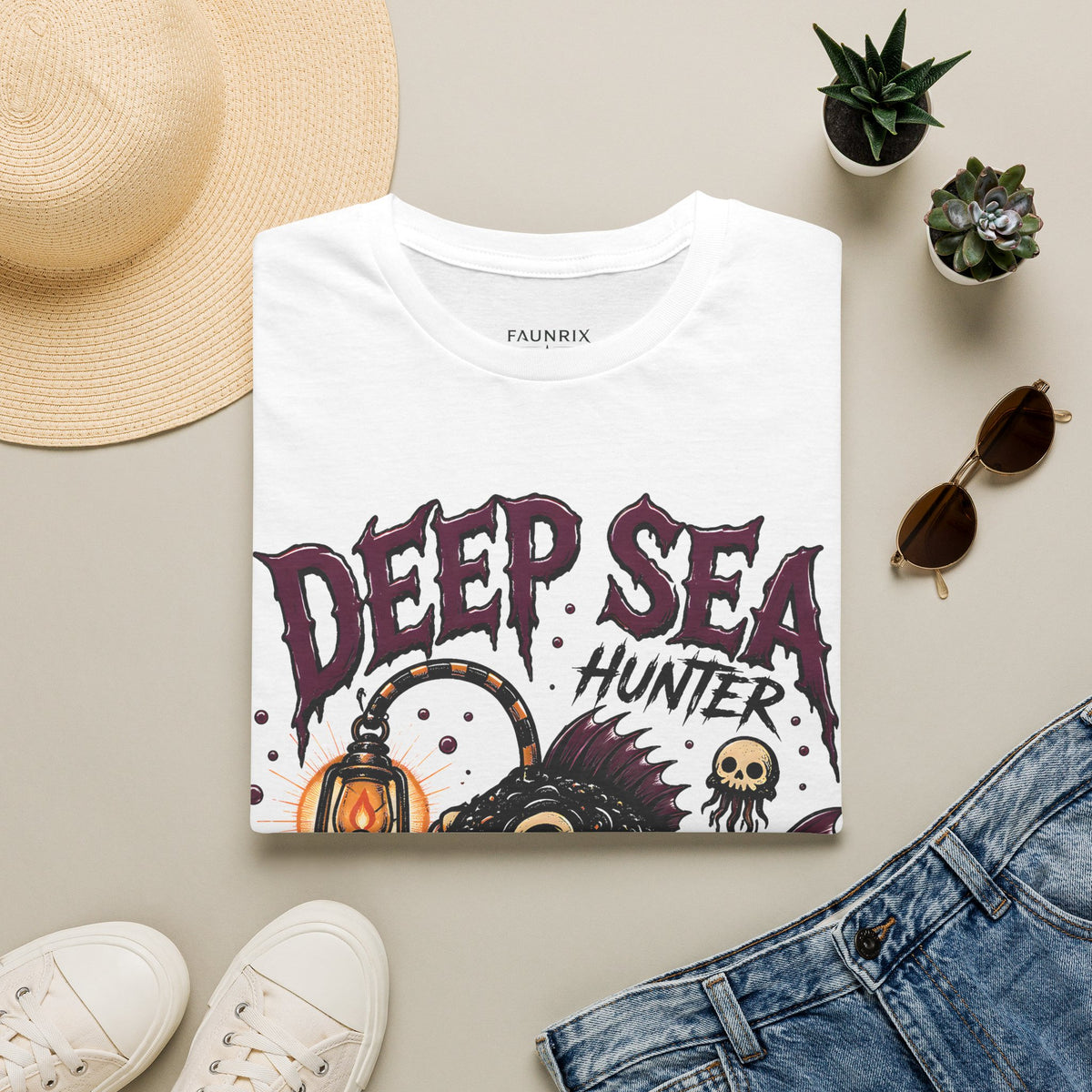 Deep Sea Hunter T-Shirt — Anglerfish Graphic Tee