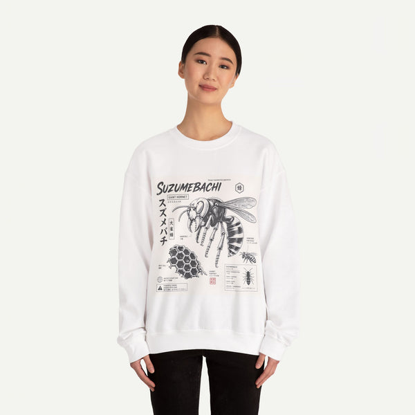 Suzumebachi Hornet Anatomy Crewneck Sweatshirt