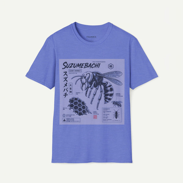 Suzumebachi Giant Hornet Anatomy T-Shirt — Japanese Illustration Graphic Tee