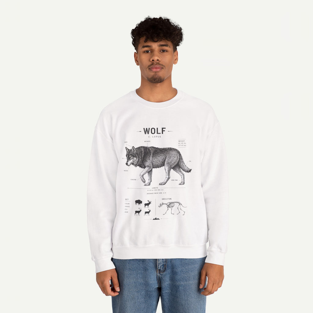 Wolf Anatomy Crewneck Sweatshirt