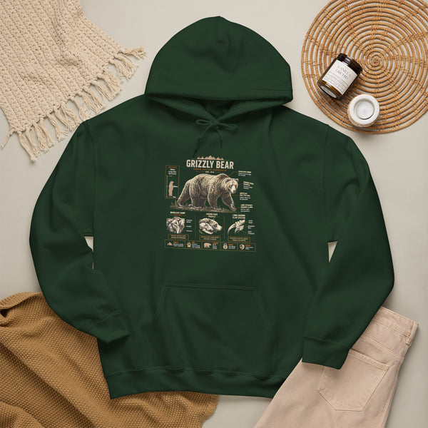 Hoodie — Vintage Bear Anatomy Graphic Hoodie