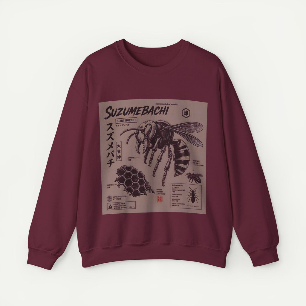 Suzumebachi Hornet Anatomy Crewneck Sweatshirt