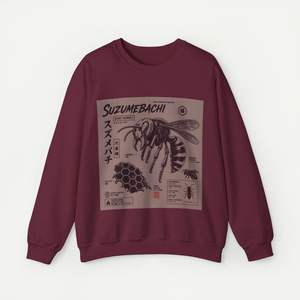 Suzumebachi Hornet Anatomy Crewneck Sweatshirt