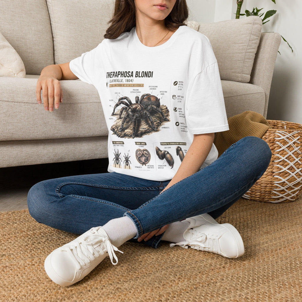 Theraphosa blondi Tarantula T-Shirt — Spider Anatomy Educational Tee
