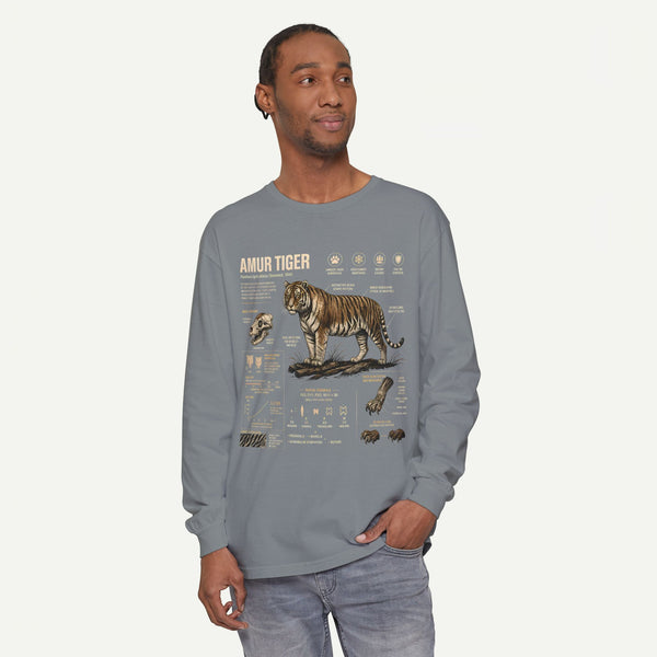 Amur Tiger Anatomy Long Sleeve Tee