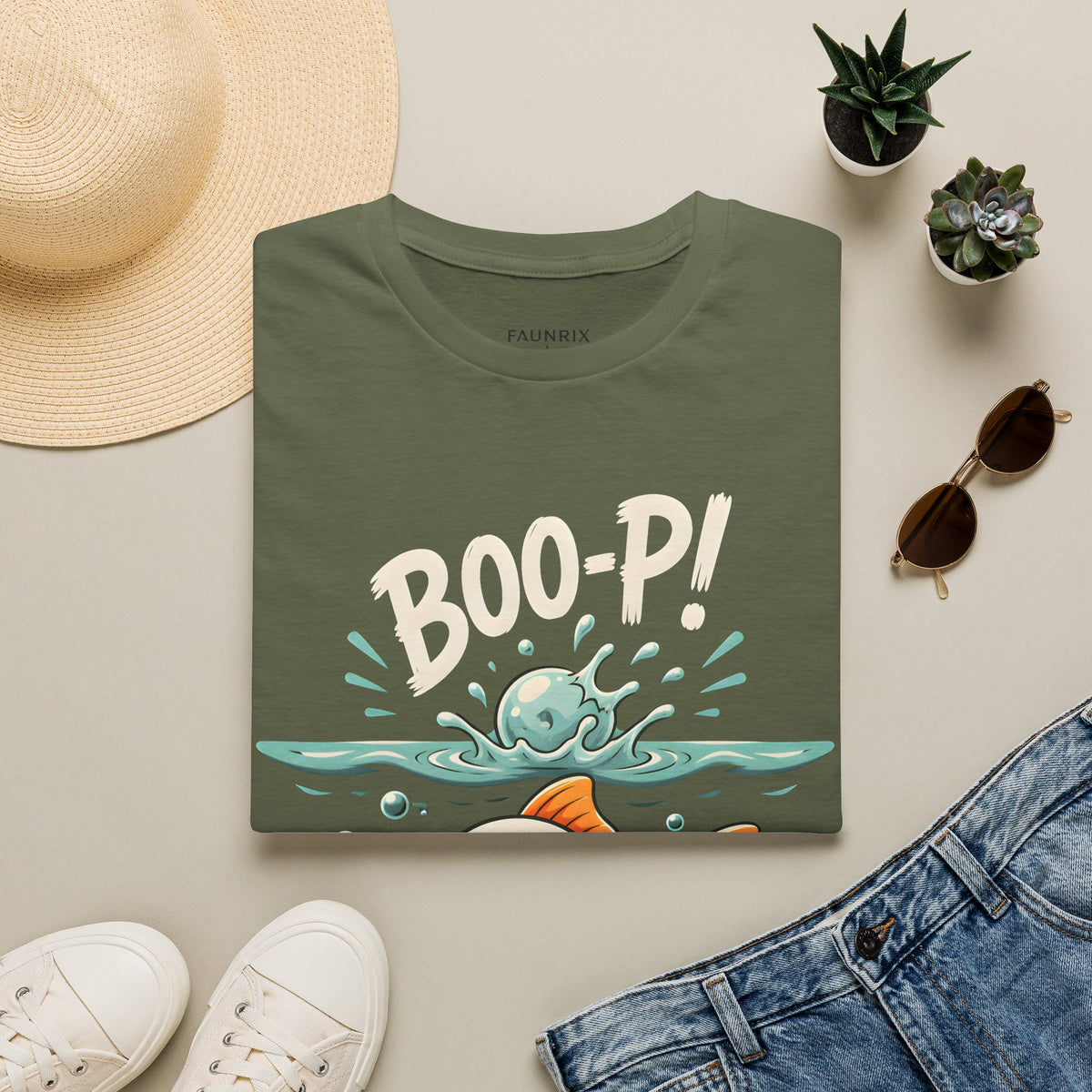 Ghost Fish T-Shirt — Cute Boo-P!Halloween Graphic Tee