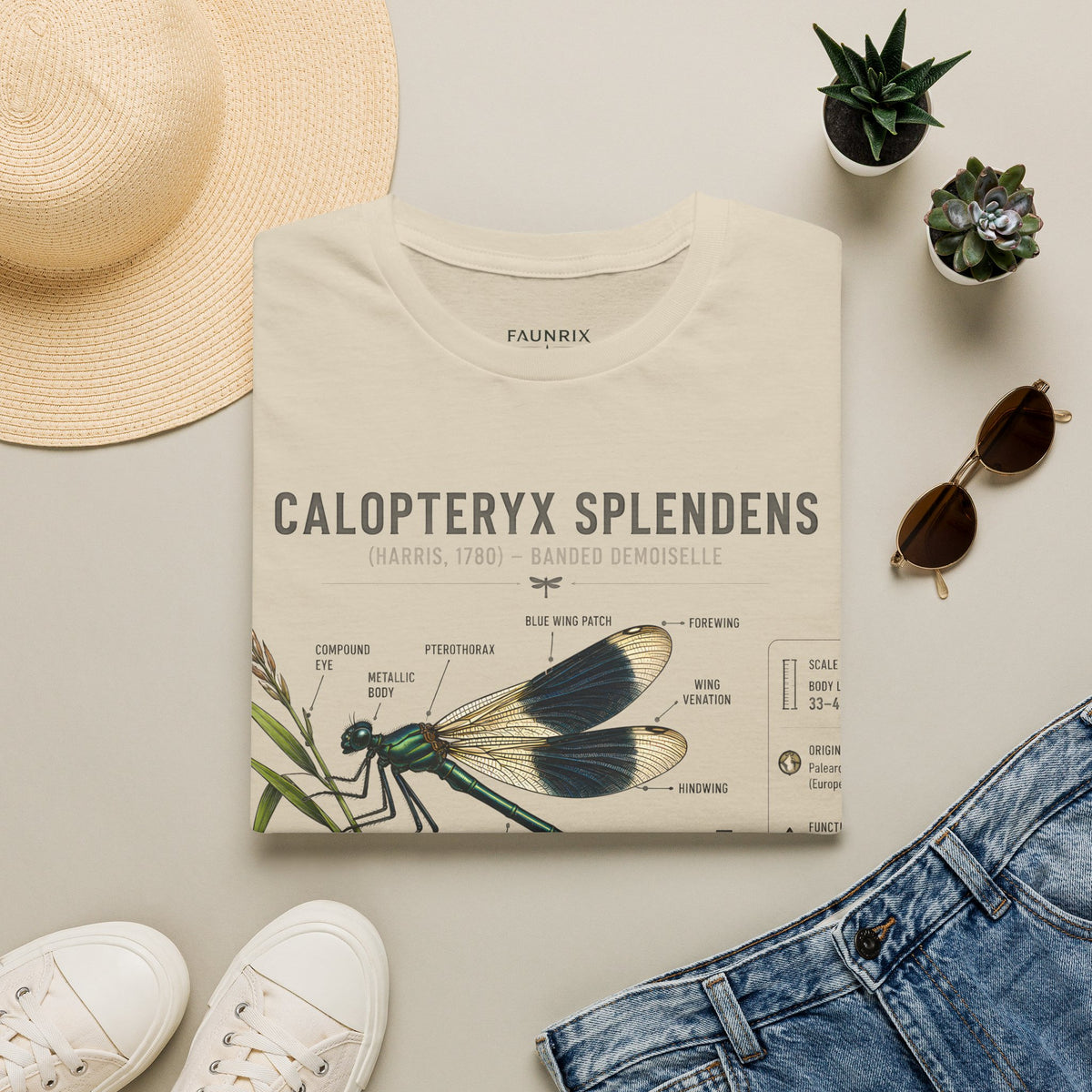 Calopteryx Splendens Anatomy T-Shirt