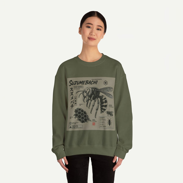 Suzumebachi Hornet Anatomy Crewneck Sweatshirt