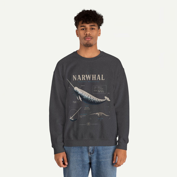 Narwhal Anatomy Crewneck Sweatshirt