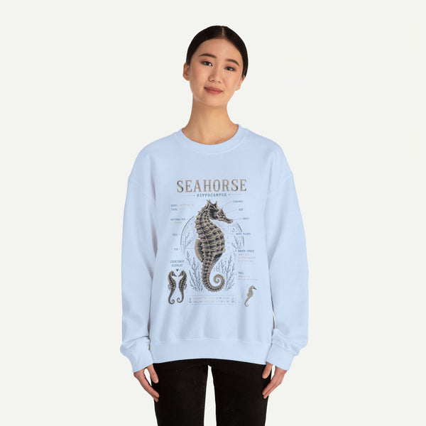 Seahorse Anatomy Crewneck Sweatshirt