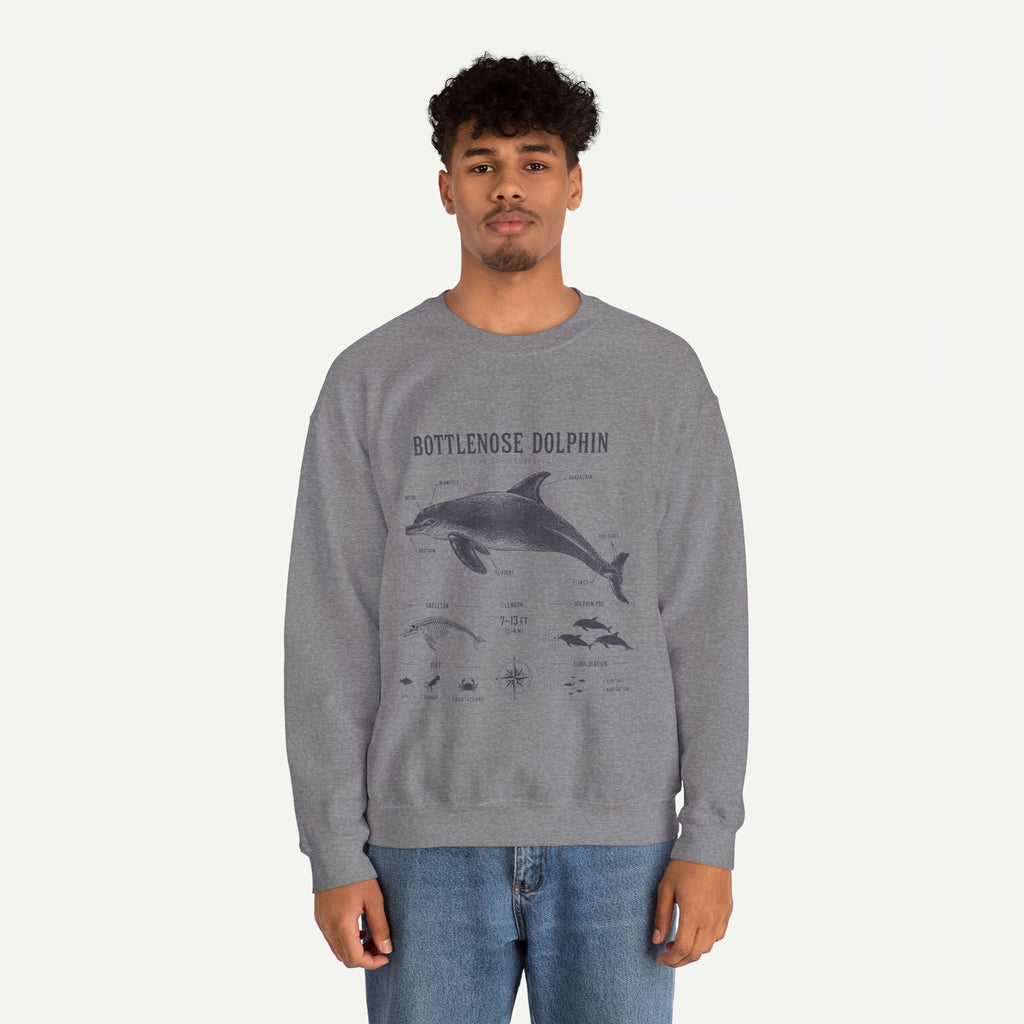 Bottlenose Dolphin Sweatshirt – Marine Life Educational Graphic