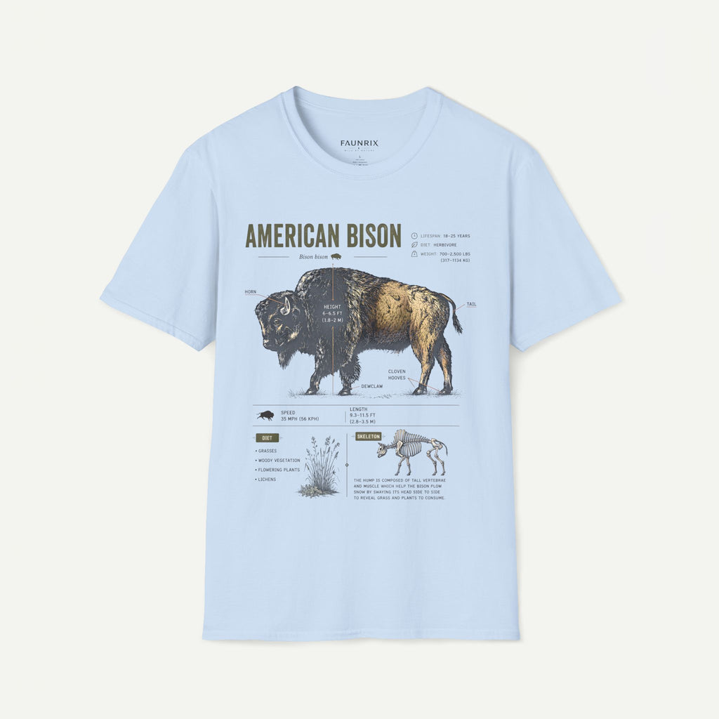 Vintage American Bison Anatomy T-Shirt
