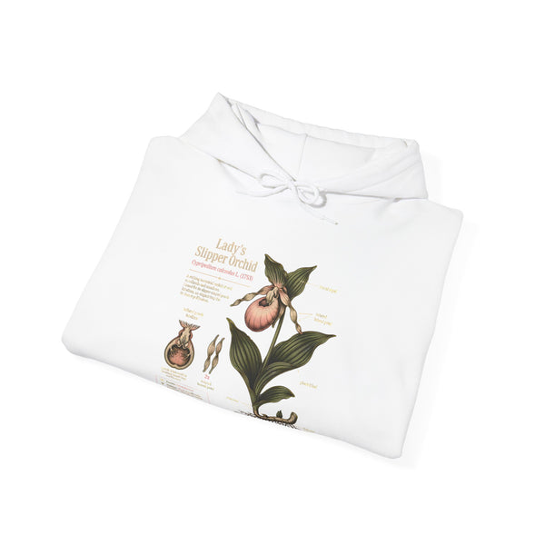 Botanical Peach Illustration Hoodie — Vintage Botanical Chart Sweatshirt