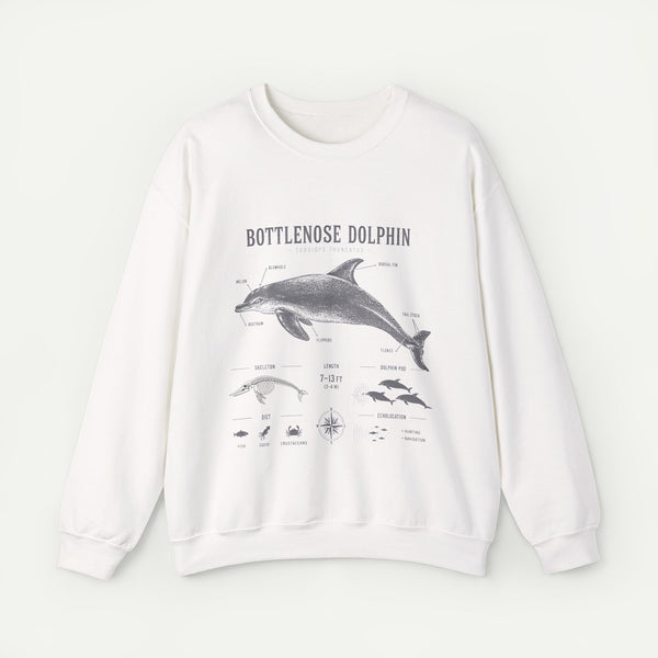 Bottlenose Dolphin Sweatshirt – Marine Life Educational Graphic