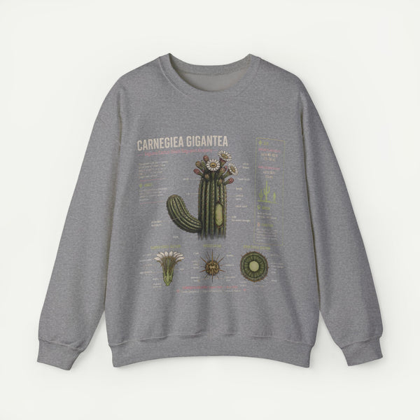 Carnegiea Gigantea Cactus Sweatshirt — Botanical Diagram Crewneck