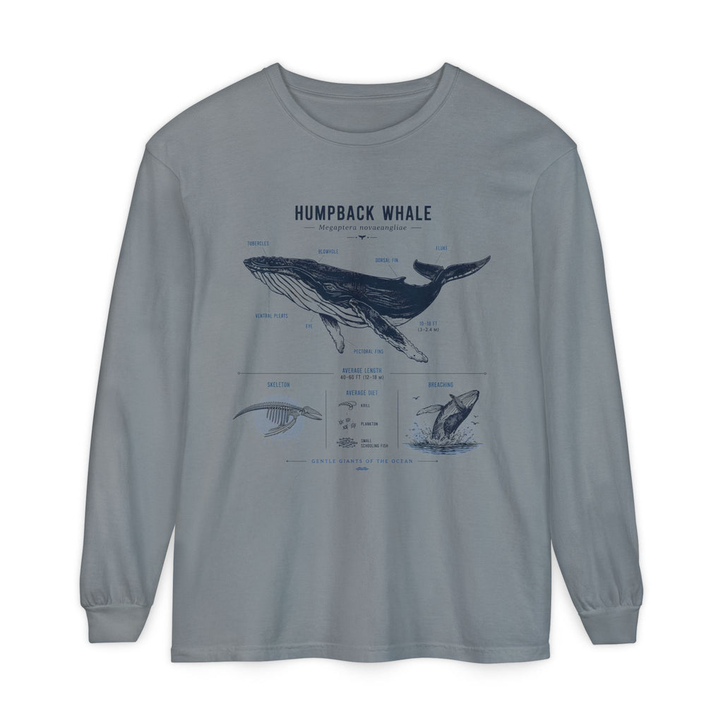 Humpback Whale Anatomy Long Sleeve Tee