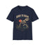 Born to Roam T-Shirt — Vintage Skeleton Dinosaur 'Wild & Free' Graphic Tee