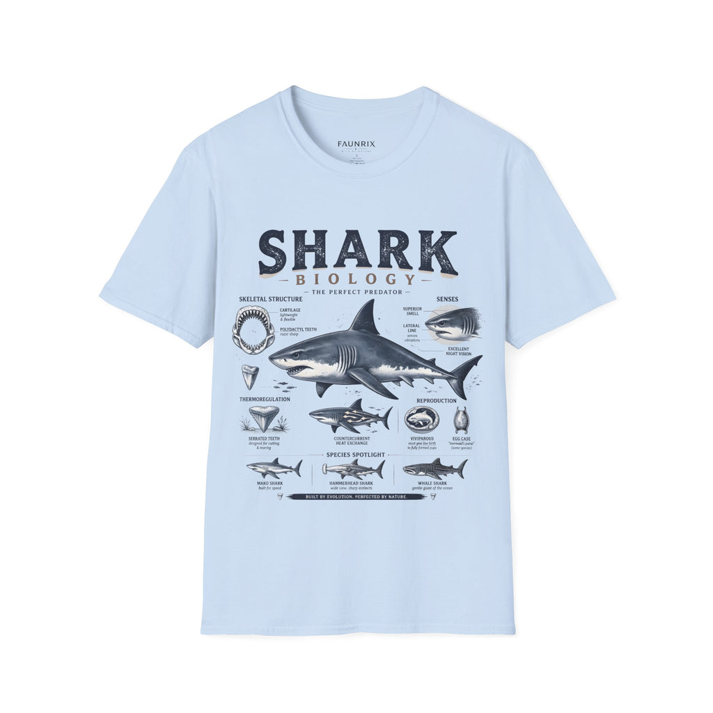 Shark Biology T-Shirt — Vintage Anatomy Graphic Tee