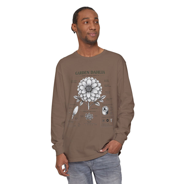 Garden Dahlia Botanical Long Sleeve Tee
