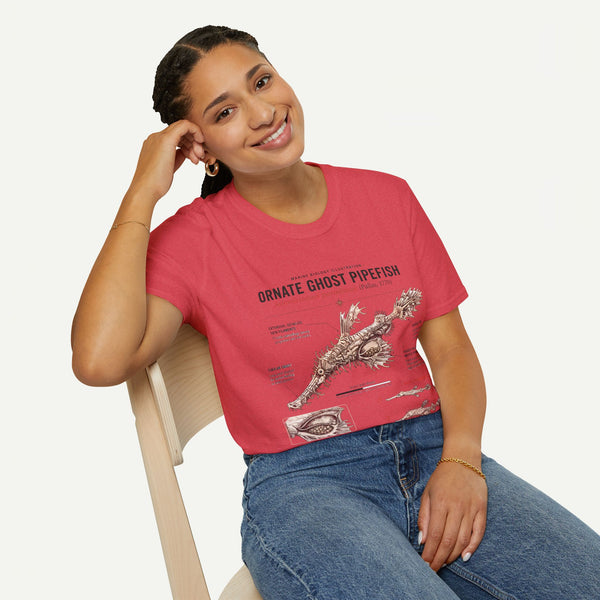 Ornate Ghost Pipefish Anatomy T-Shirt