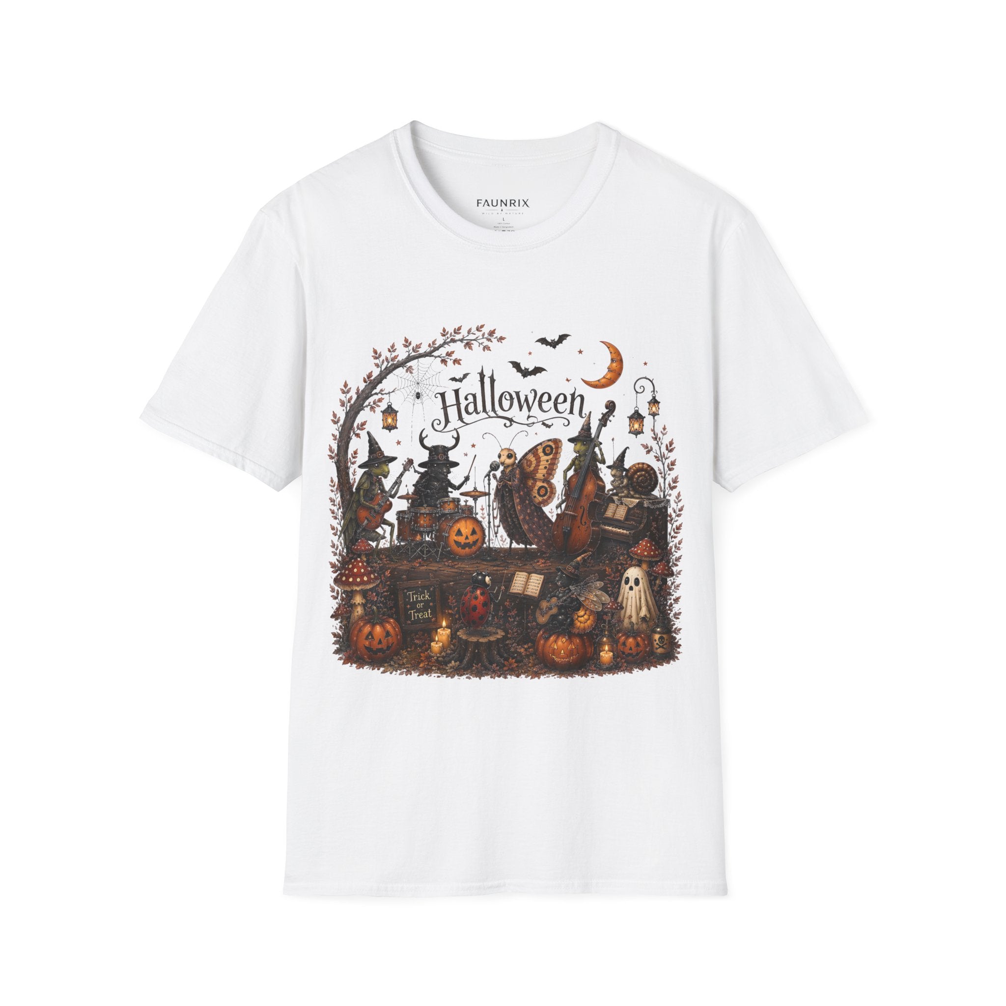 Halloween Witch & Pumpkin T‑Shirt — Spooky Night Graphic Tee Secondary image