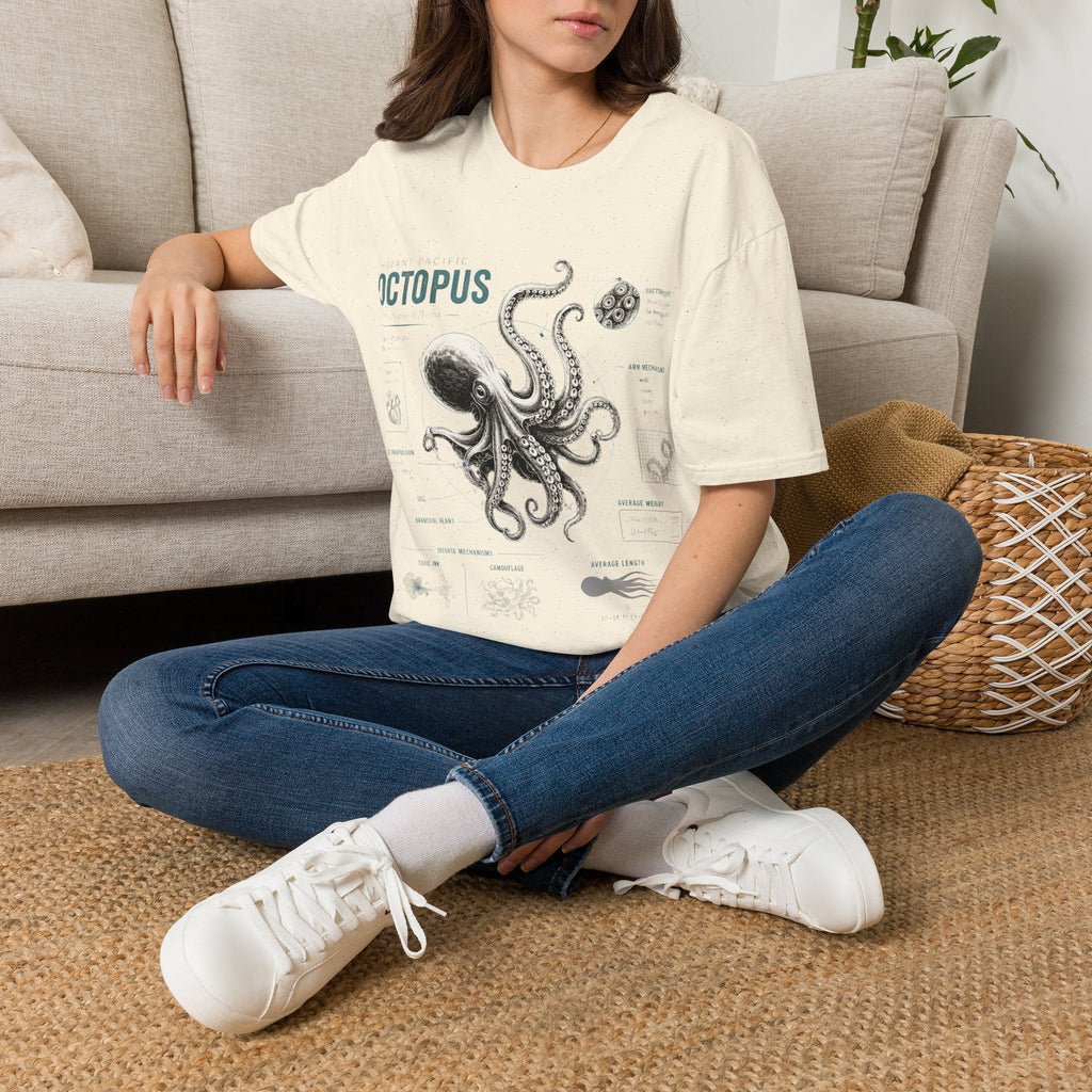 Octopus Anatomy Tee — Vintage Marine Illustration T-Shirt