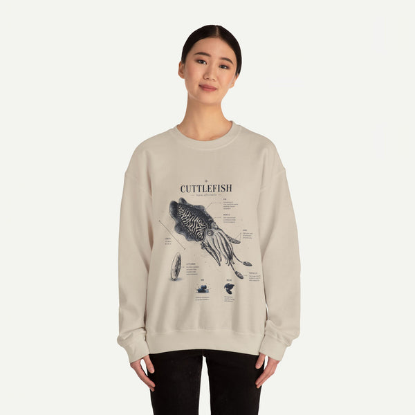 Cuttlefish Anatomy Crewneck Sweatshirt