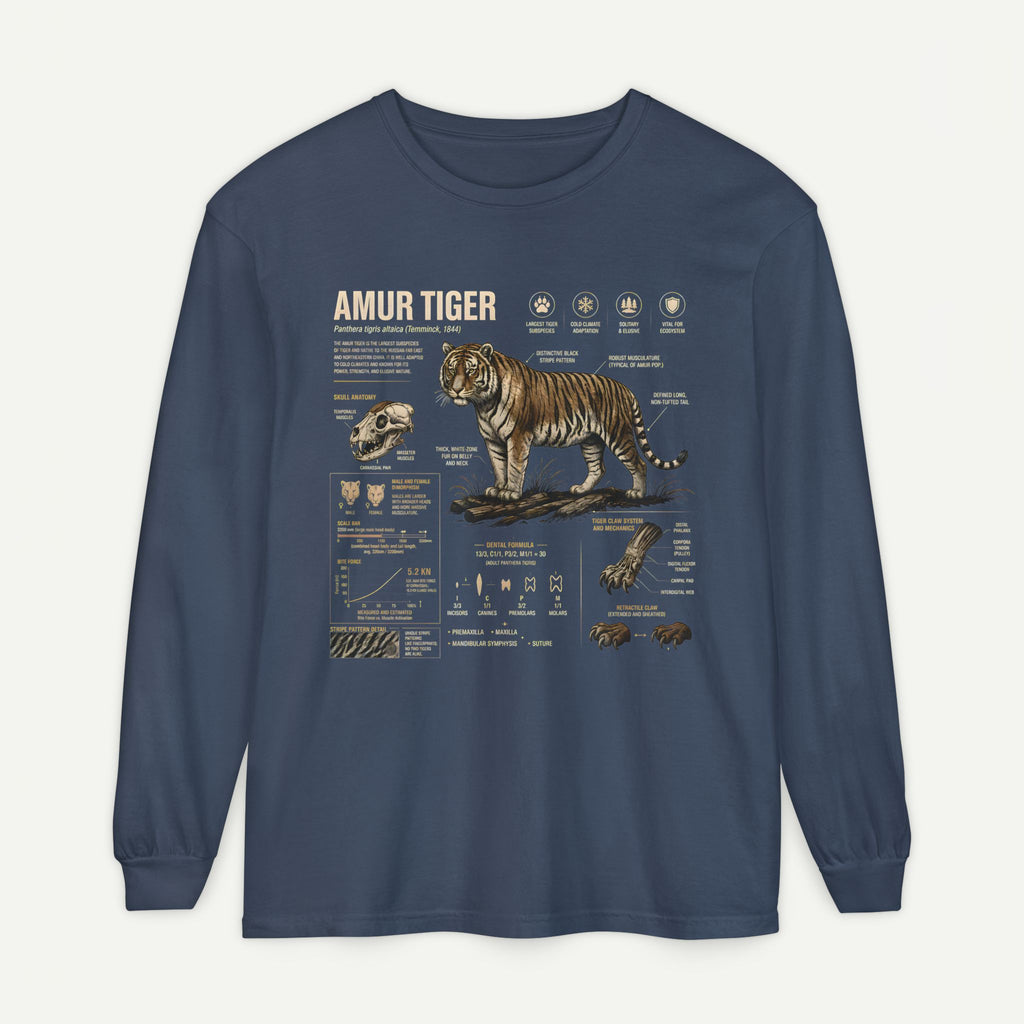 Amur Tiger Anatomy Long Sleeve Tee