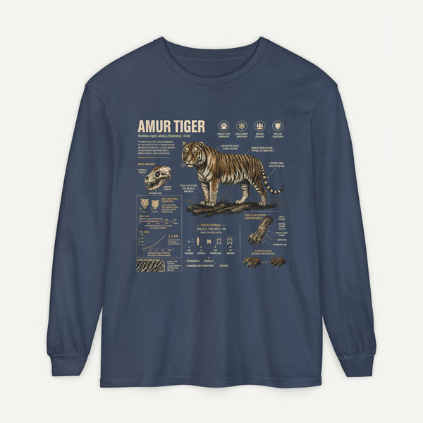 Amur Tiger Anatomy Long Sleeve Tee