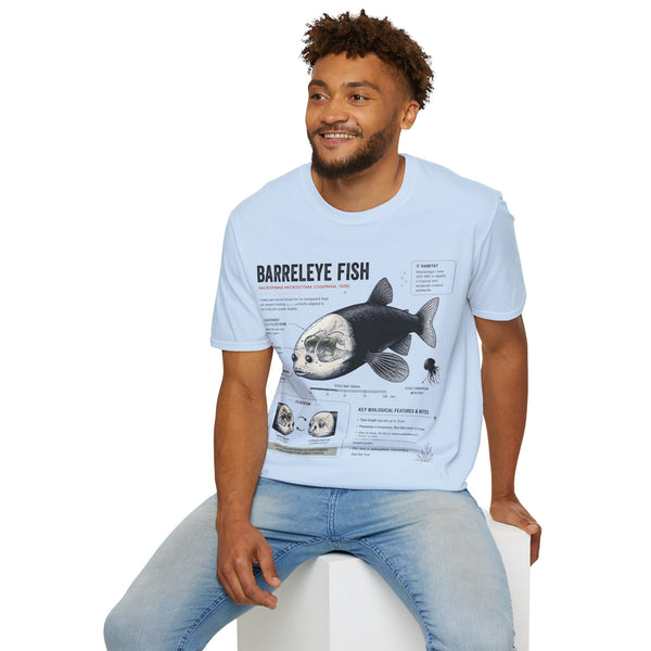 Barreleye Fish Anatomy T-Shirt — Deep Sea Biology Graphic Tee