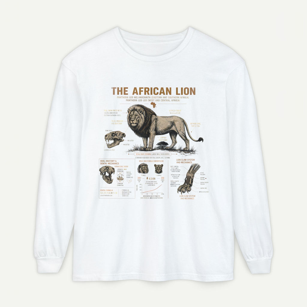The African Lion Anatomy Long Sleeve Shirt