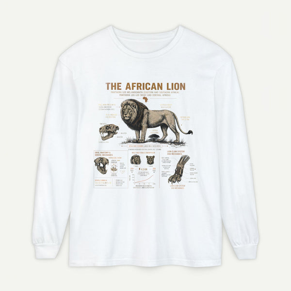 The African Lion Anatomy Long Sleeve Shirt