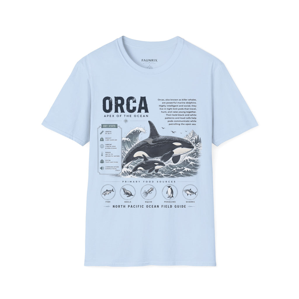 Orca Apex of the Ocean Anatomy T-Shirt – Vintage Marine Whale Illustration Tee