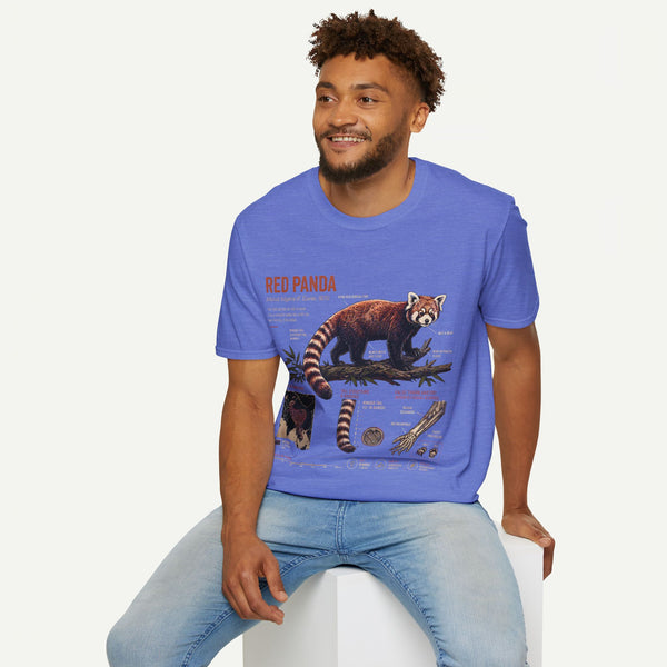 Red Panda Anatomy T-Shirt — Vintage Wildlife Graphic Tee