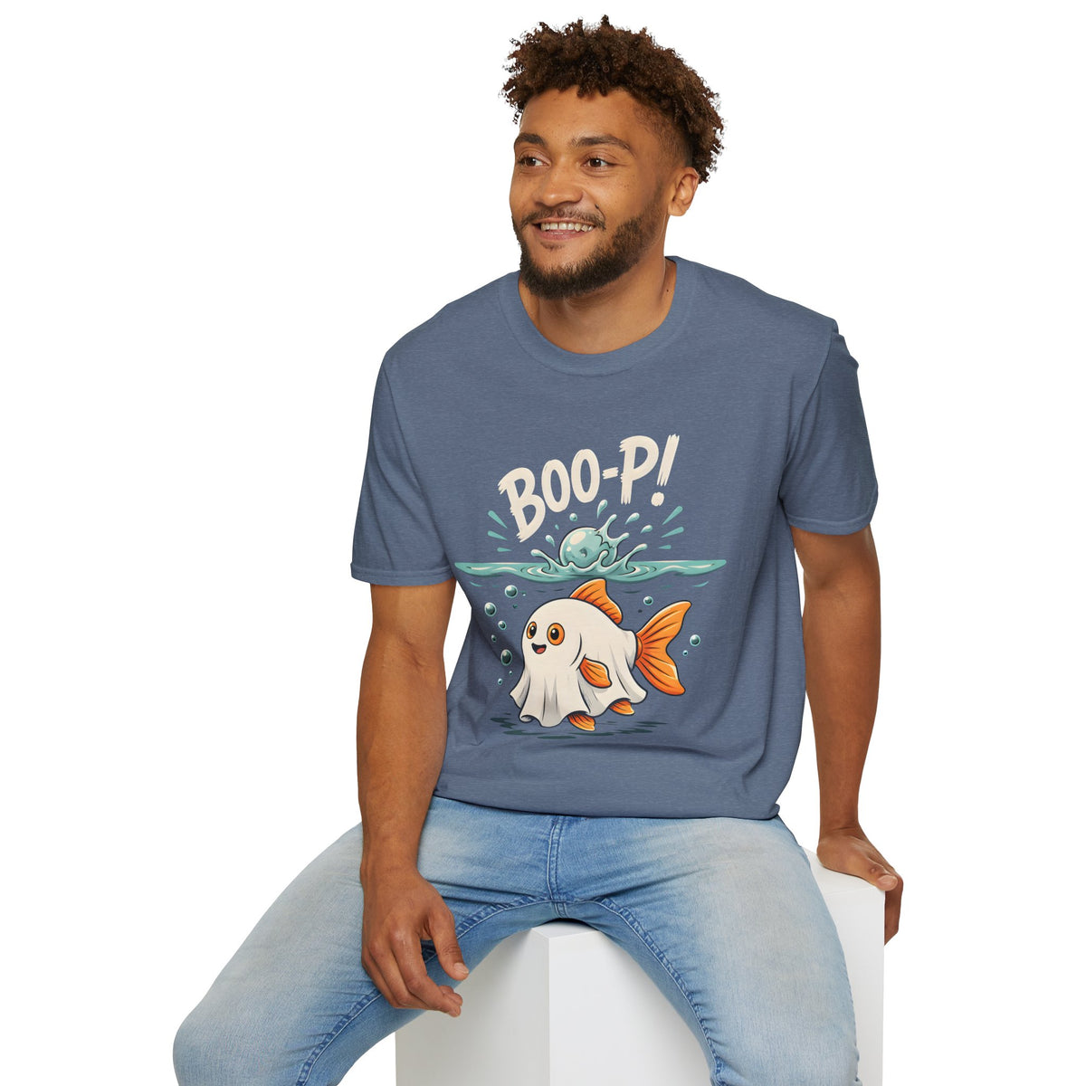 Ghost Fish T-Shirt — Cute Boo-P!Halloween Graphic Tee