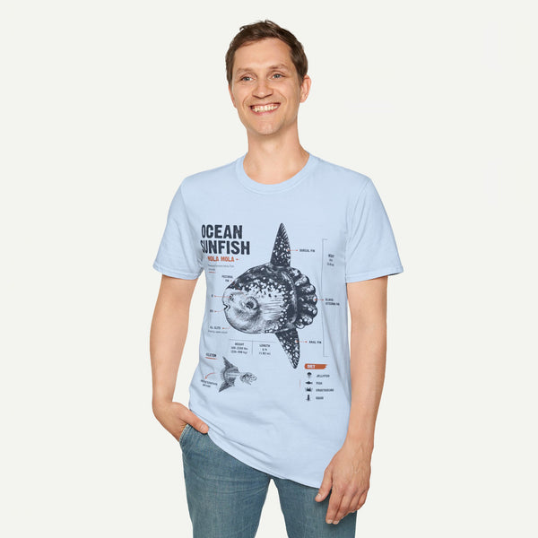 Ocean Sunfish Illustration T-Shirt — Mola Mola Science Graphic Tee