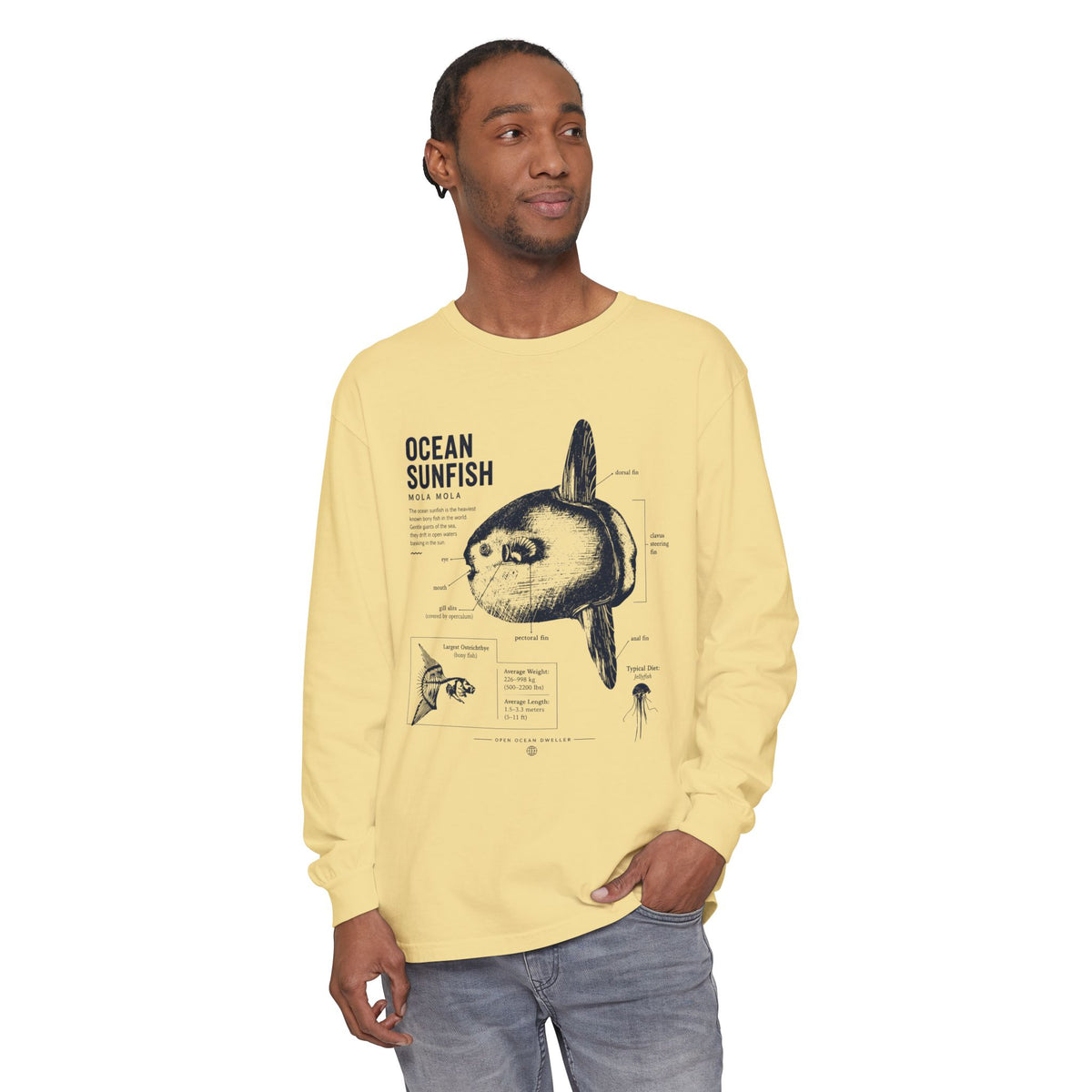 Unisex Garment-dyed Long Sleeve T-Shirt