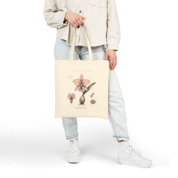 Botanical Amaryllis Canvas Tote Bag