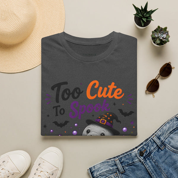 Too Cute to Spook Hippo Halloween T-Shirt — Just Here for Treats Cute Spooky Tee