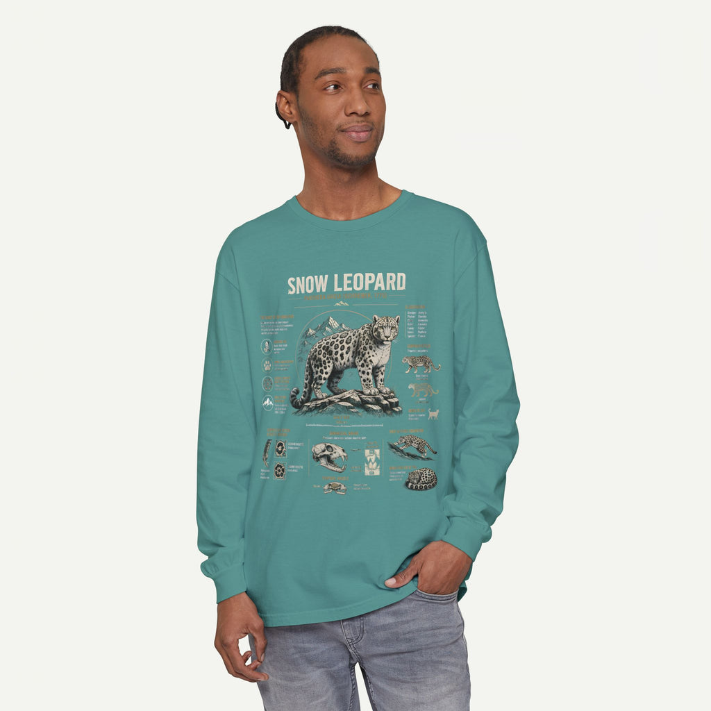Snow Leopard Anatomy Long Sleeve Tee