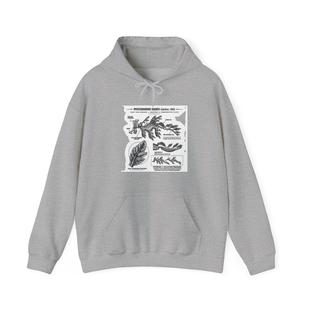 Botanical Anatomy Hoodie — Vintage Plant Diagram Sweatshirt