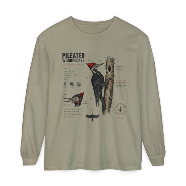 Pileated Woodpecker Anatomy Long Sleeve Tee