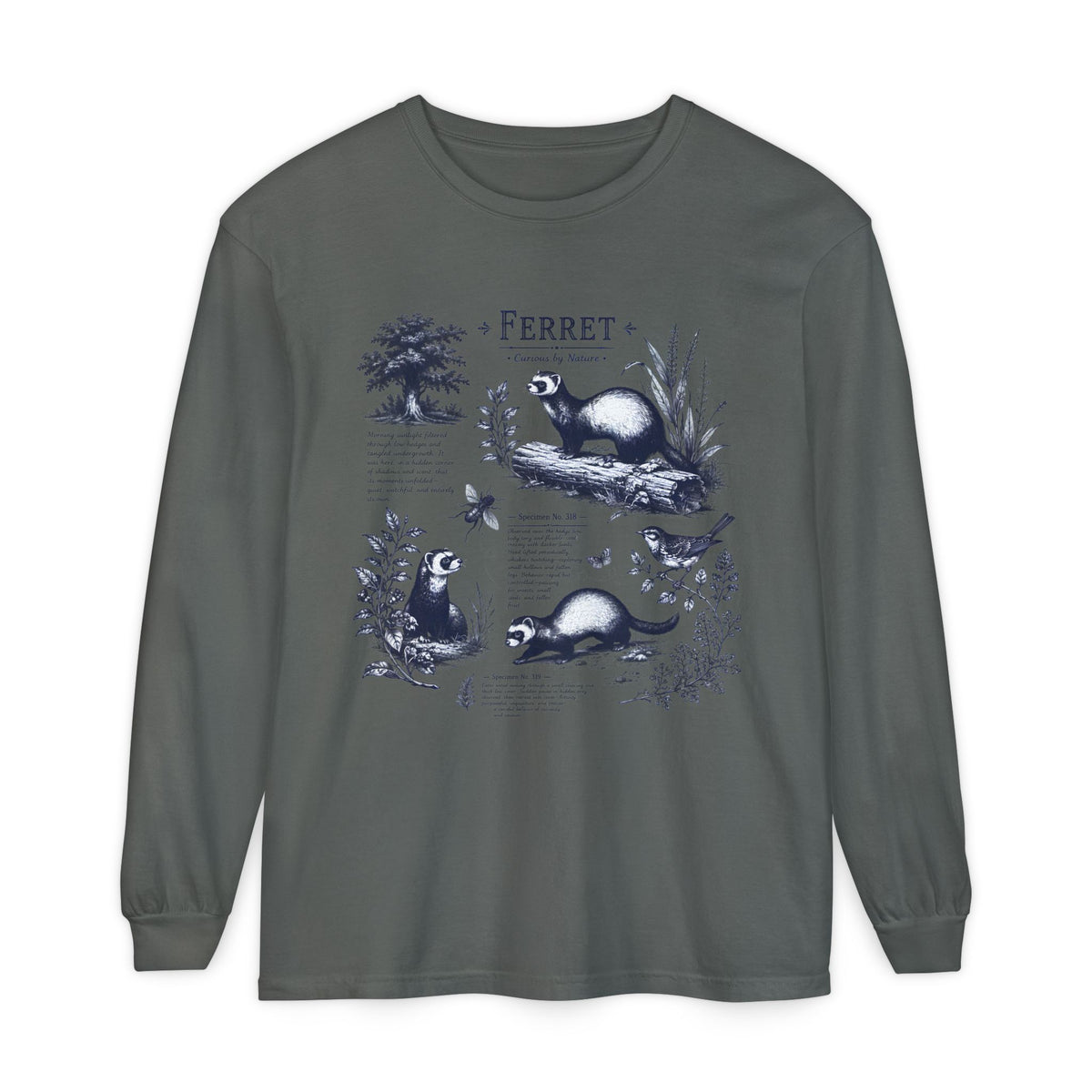 Ferret Vintage Anatomy Long Sleeve Tee