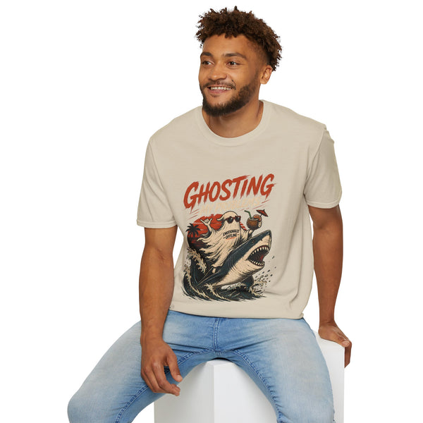 Ghosting My Problems T-Shirt — Funny Sloth Vacation Graphic Tee