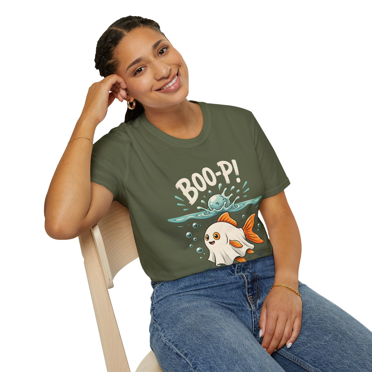 Ghost Fish T-Shirt — Cute Boo-P!Halloween Graphic Tee