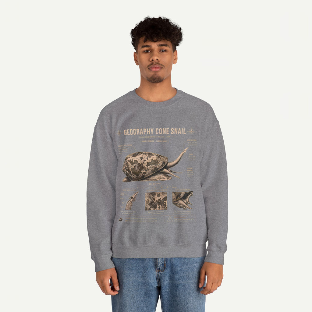 Geography Cone Snail Anatomy Sweatshirt