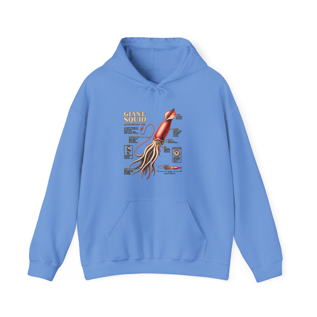 Squid Anatomy Hoodie — Vintage Scientific Illustration Pullover